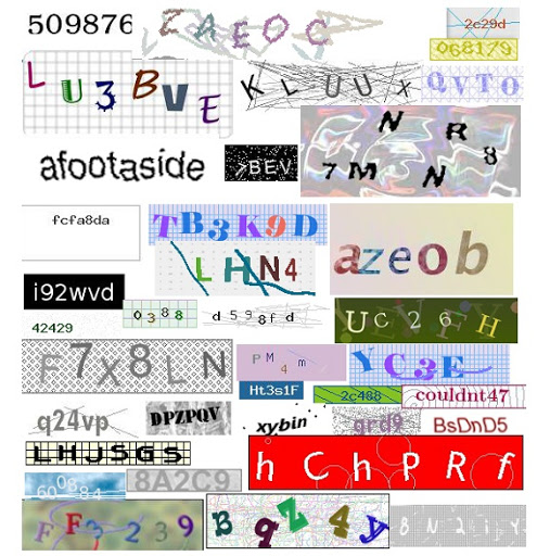 Some types of captchas